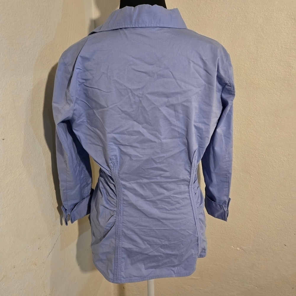 New York & Company Light Blue Button-Down Shirt - Picture 3 of 5